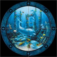 Ceramic Tile Mural Kitchen Shower Miller Undersea Dolphin Fish Art DMA2036   112042645946